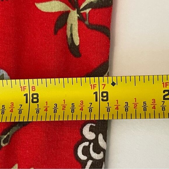 LOFT Red Floral Print Casual Vacation Cruise Shift Dress NWOT Size SP - Picture 12 of 13